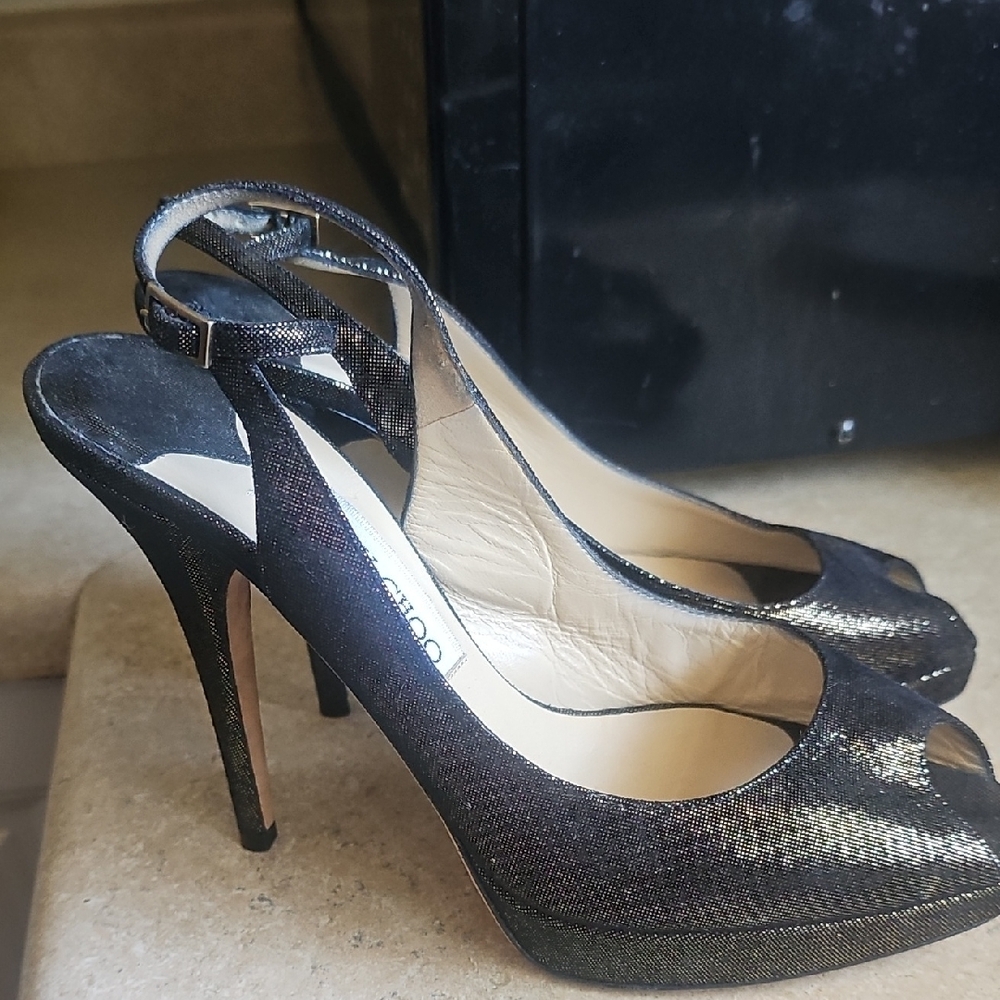 Jimmy Choo Black Stiletto Heels - Picture 4 of 9
